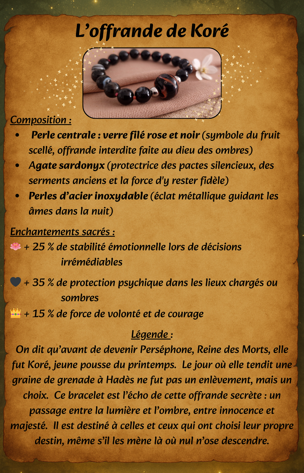 L'Offrande de Koré Les larmes du Phoenix