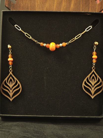 Parure Pyrelia Les larmes du Phoenix