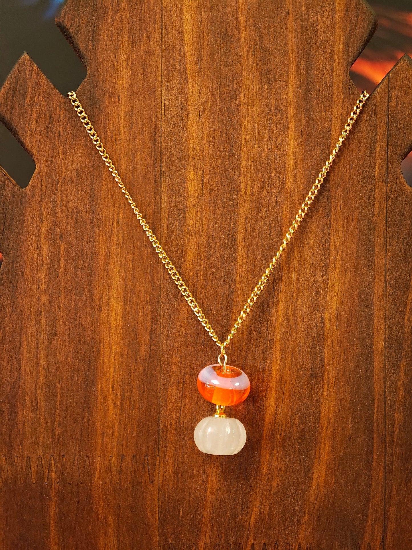 Collier Pumpky Les larmes du Phoenix