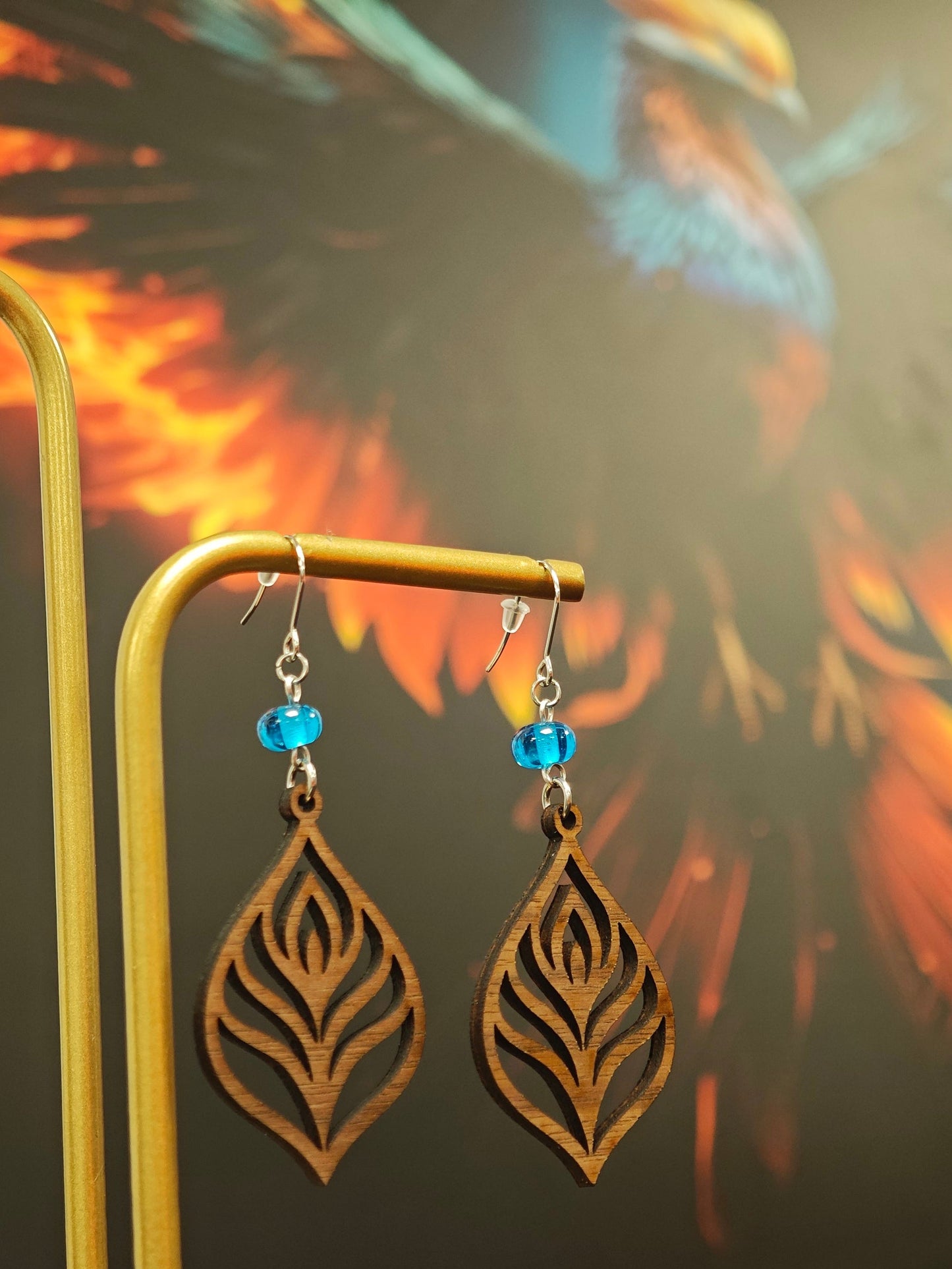 Boucles d'Oreilles Aëlya Les larmes du Phoenix