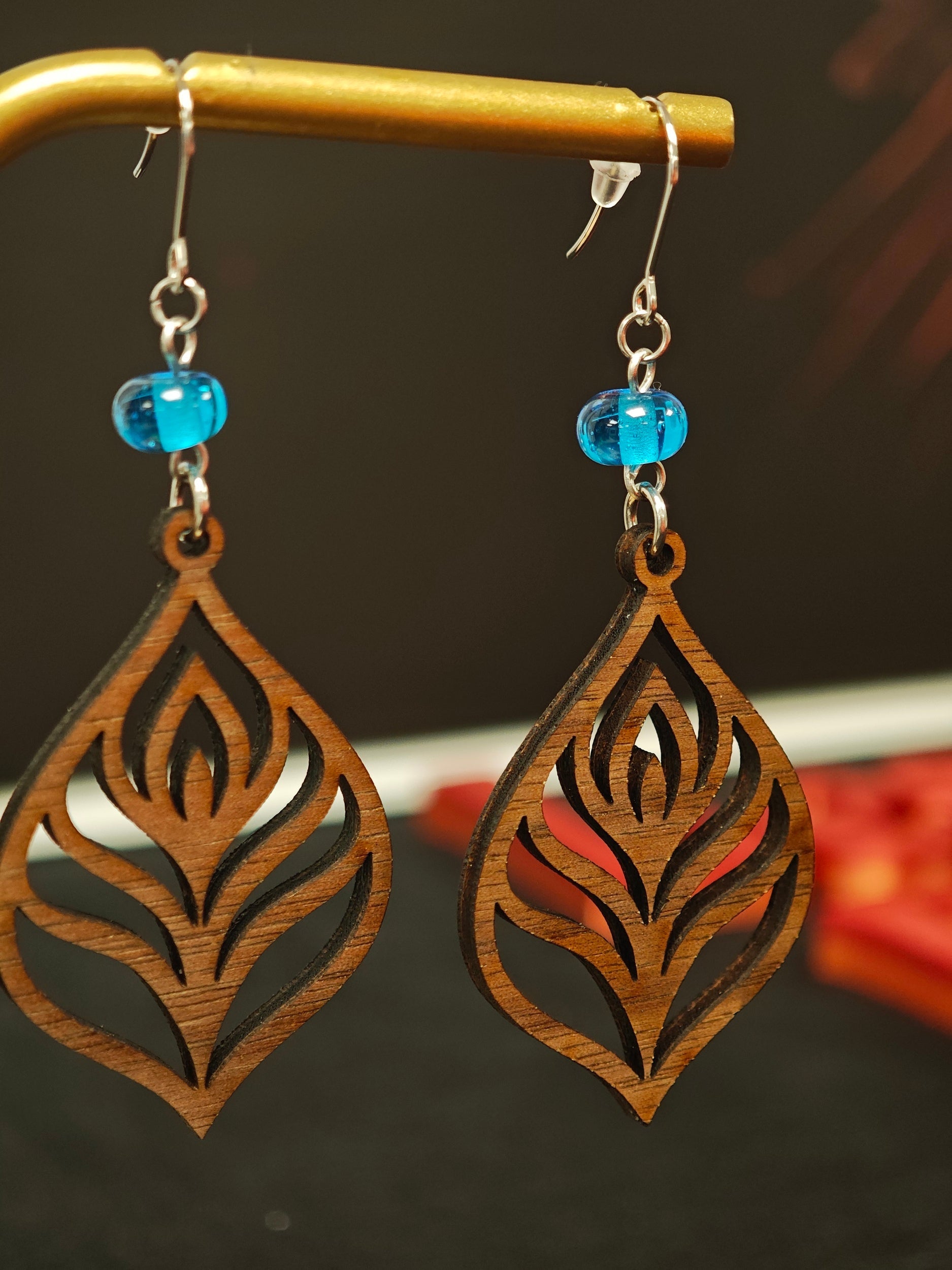 Boucles d'Oreilles Aëlya Les larmes du Phoenix