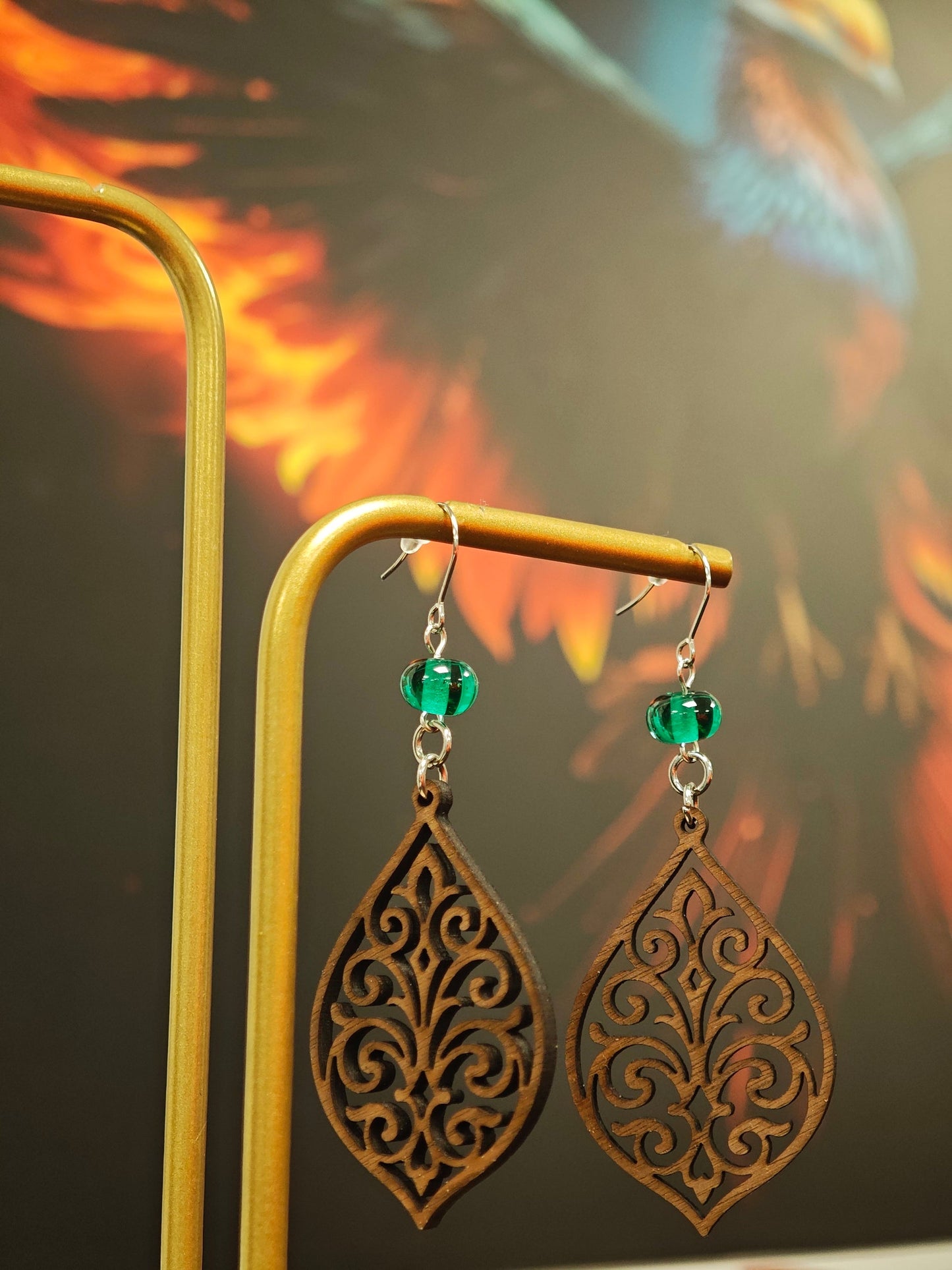 Boucles d'Oreilles Esméryne Les larmes du Phoenix