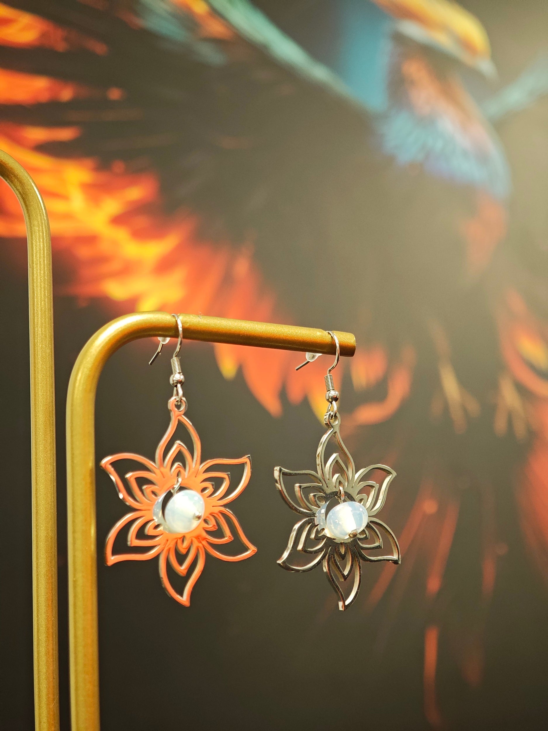Boucles d'Oreilles Lueurna Les larmes du Phoenix