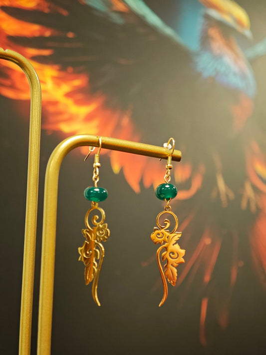 Boucles d'Oreilles Verdalys Les larmes du Phoenix
