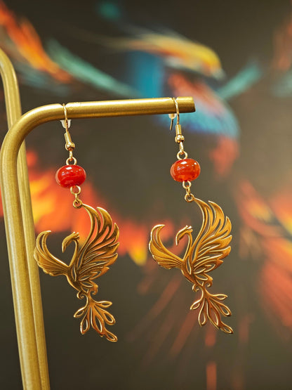 Boucles d'Oreilles Ignirys Les larmes du Phoenix