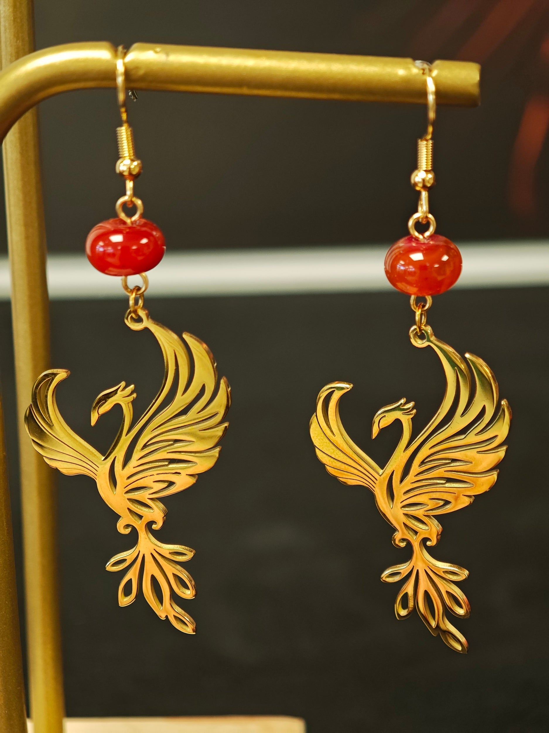 Boucles d'Oreilles Ignirys Les larmes du Phoenix