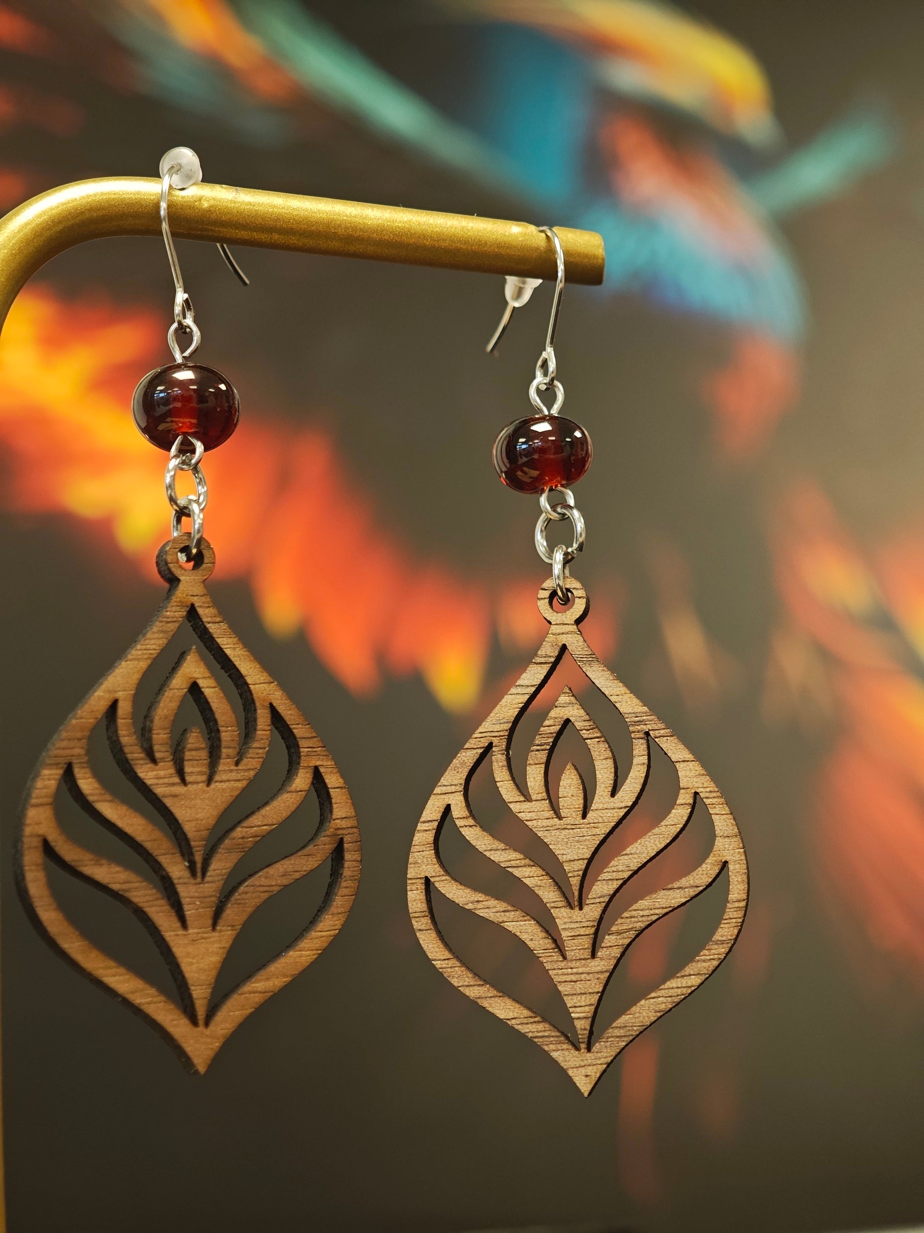 Boucles d'Oreilles Emberia Les larmes du Phoenix