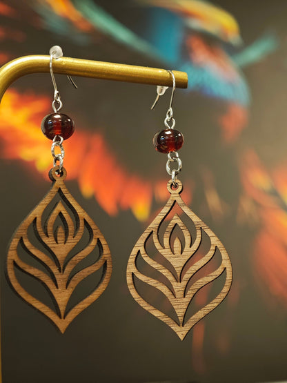 Boucles d'Oreilles Emberia Les larmes du Phoenix
