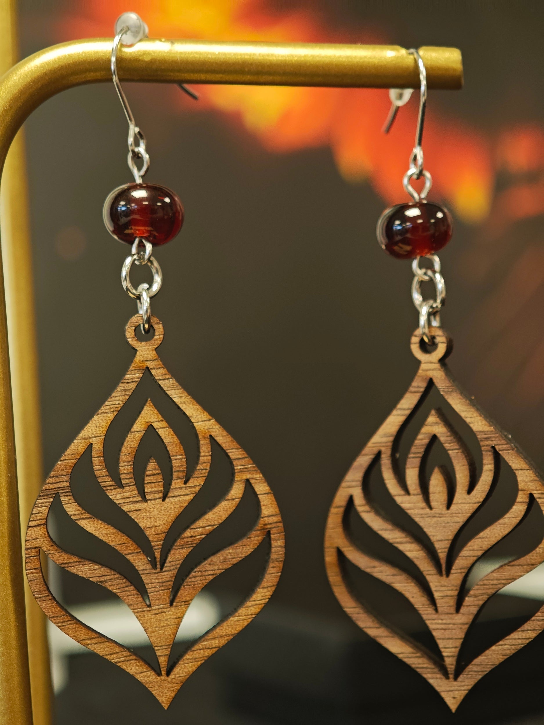 Boucles d'Oreilles Emberia Les larmes du Phoenix