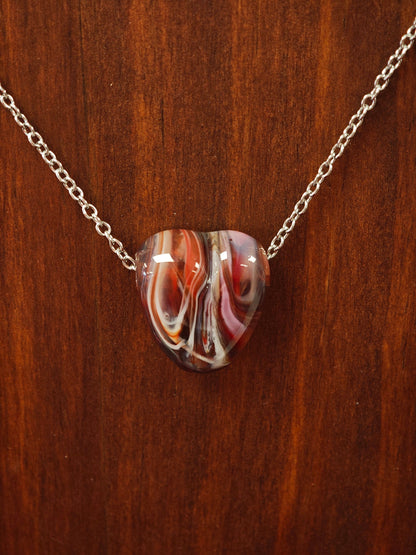 Collier Cœur Tellurique Les larmes du Phoenix