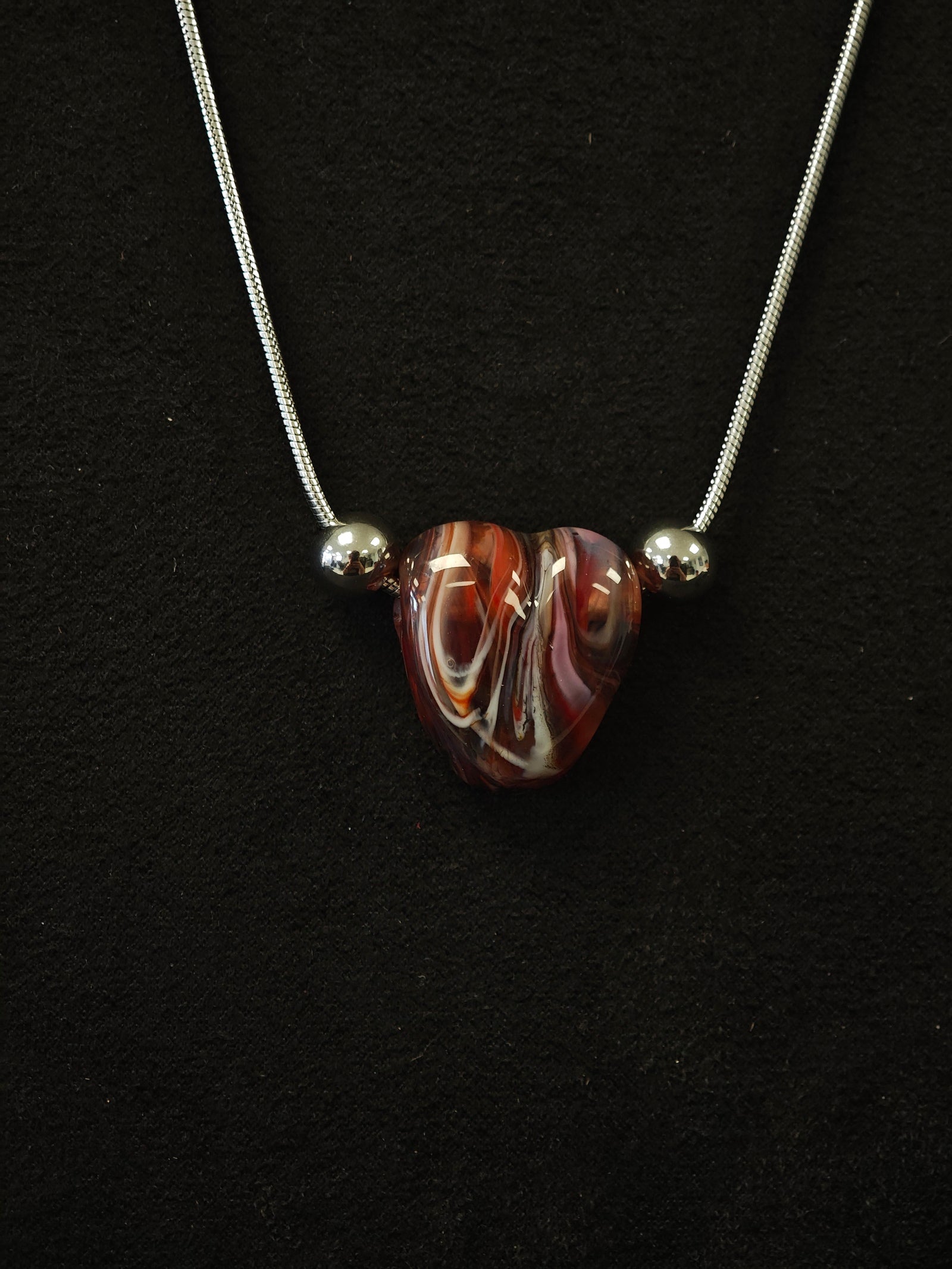 Collier Cœur Tellurique Les larmes du Phoenix